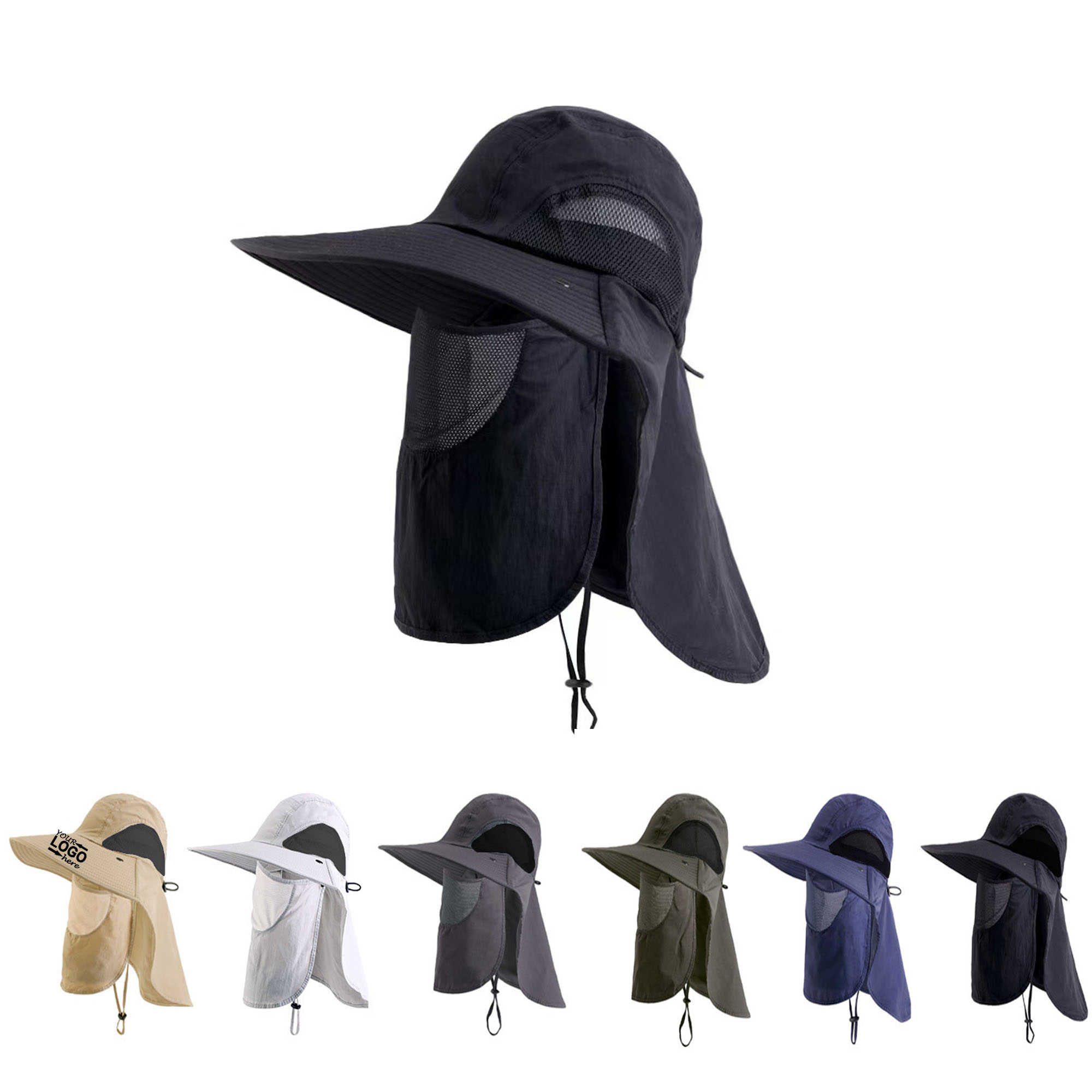 Multi-Functional Sun Protection Hat with Face Cover & Adjustable Brim 3