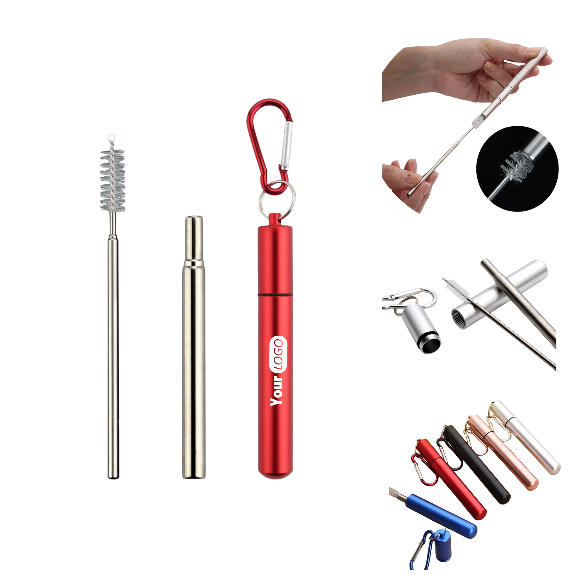Personalized Collapsible Reusable Straw 2