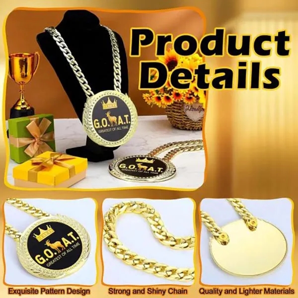 Personalized Sales Medal with Chain 5