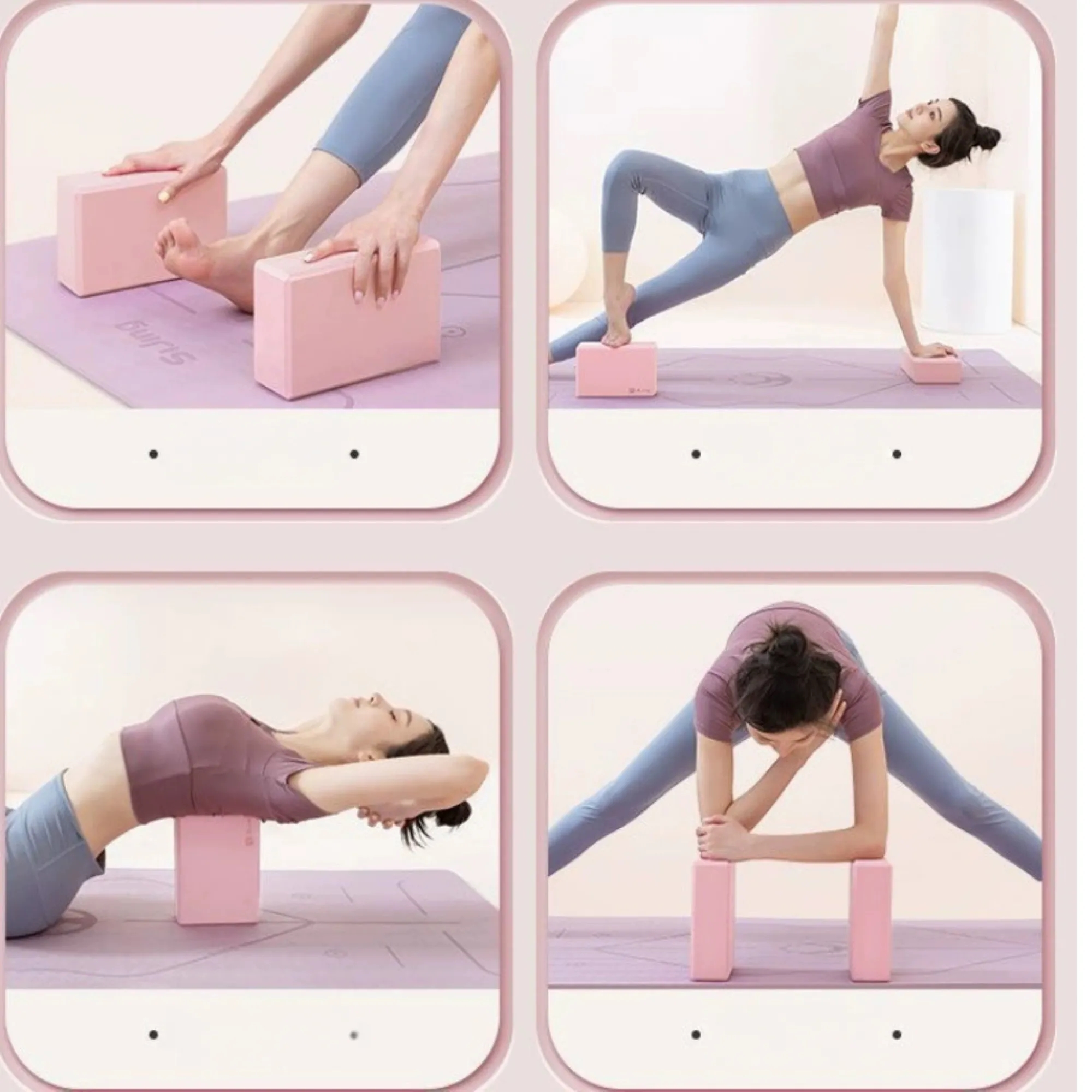 High Density EVA Foam Yoga Block Fitness Brick For Dance 3