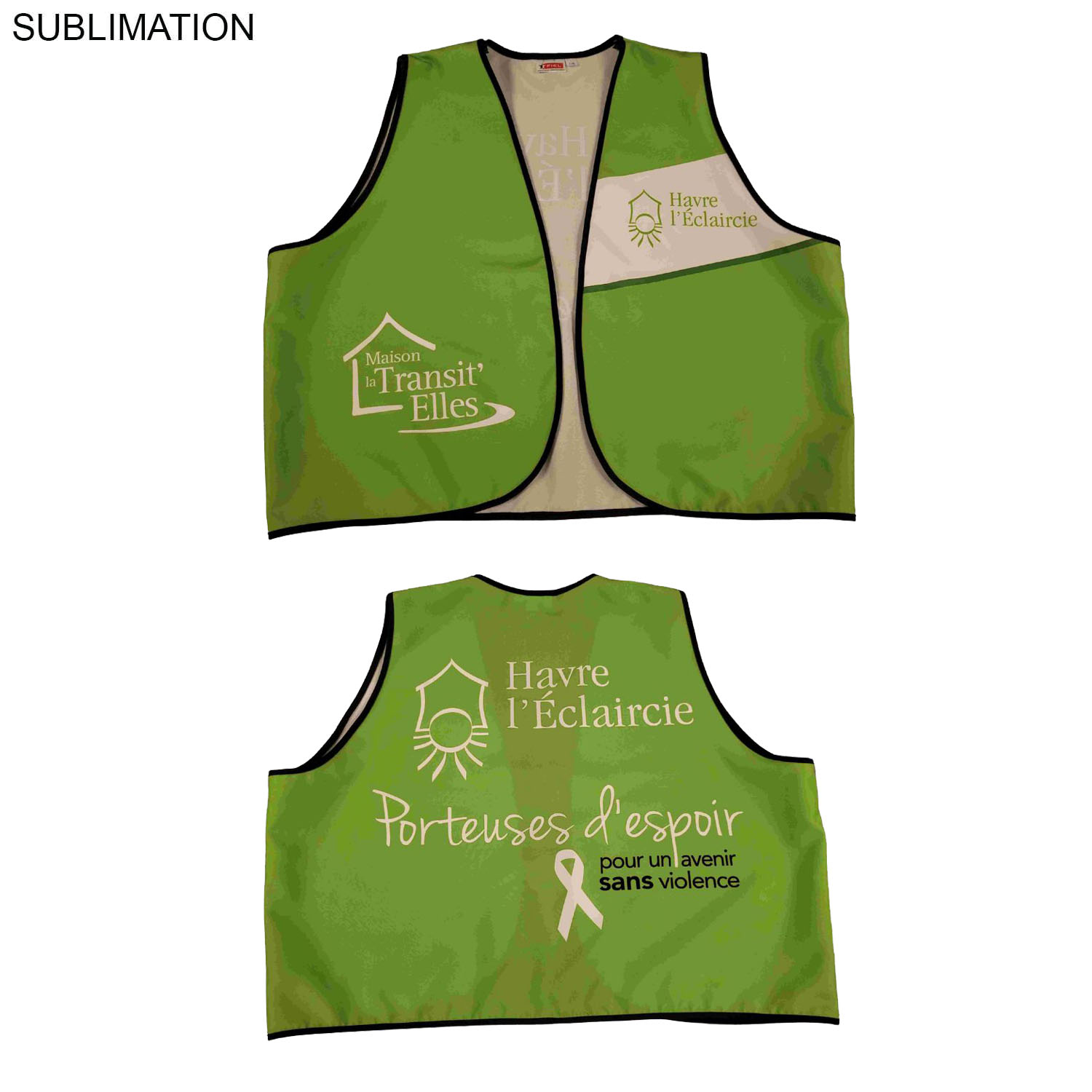 Domestic Made VOLUNTEER Poplin Vest, Fully Sublimated front and back, Available in Every Color 8
