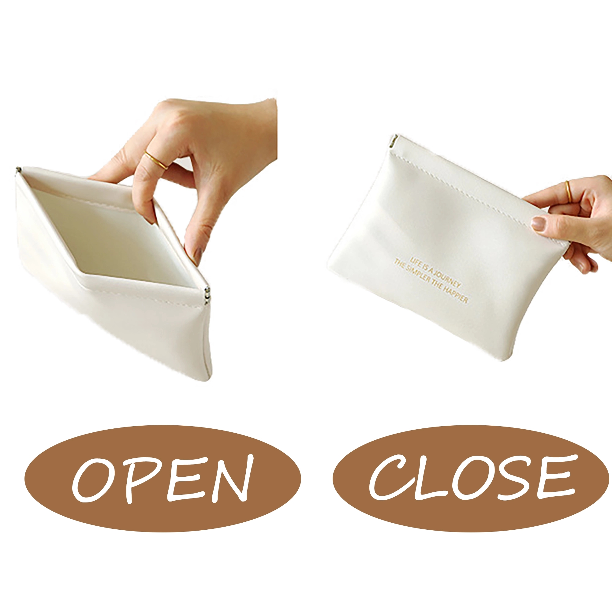 MOQ 100pcs Metal Clips Multifunctional Storage Makeup Bag 3