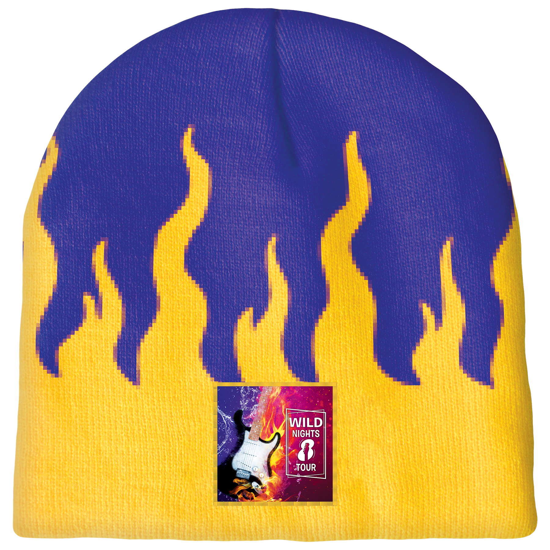 Knit Beanie with No Pom and No Cuff (Printed Logo) 5
