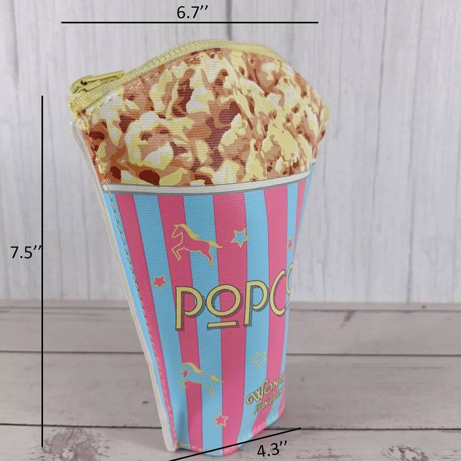 PU Leather Popcorn Bucket Cosmetic Bag 1