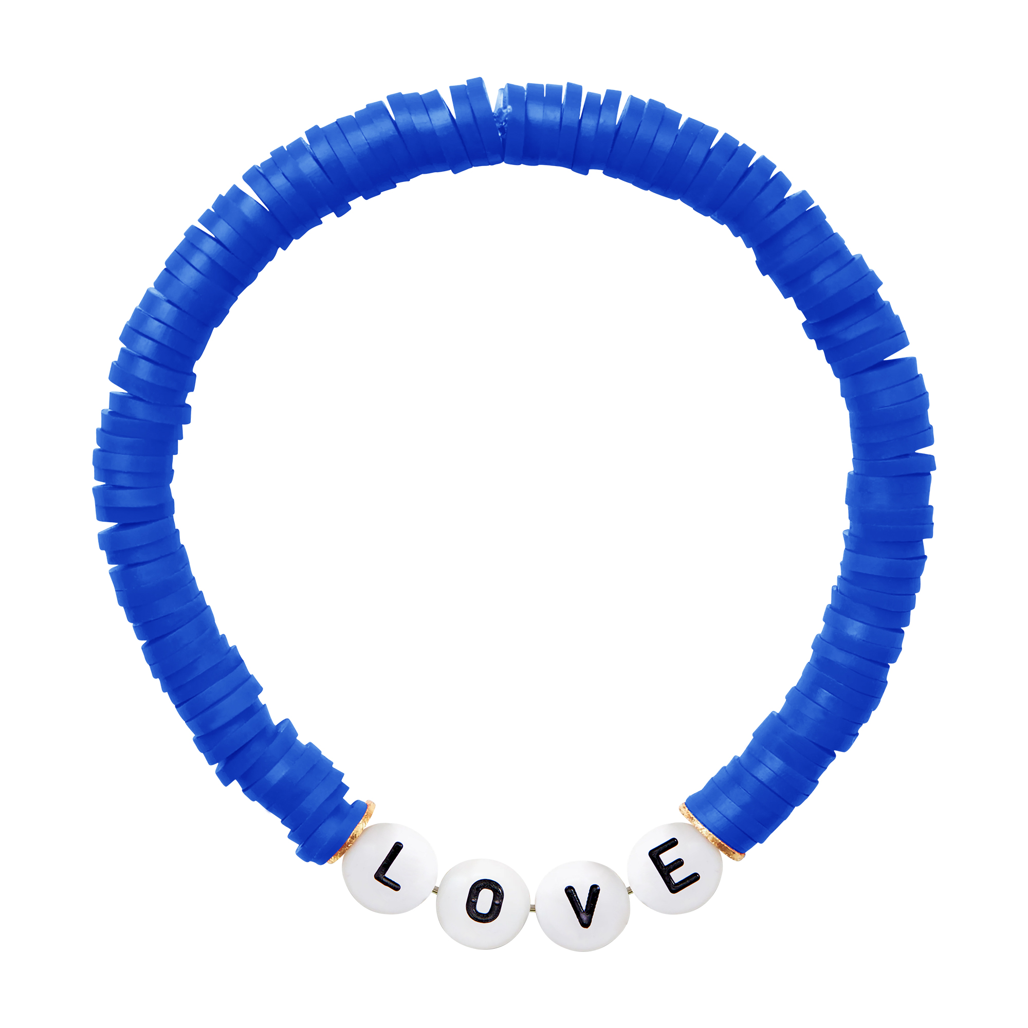 Handmade Bohemian Stackable Letter Beaded Soft Clay Bracelet 7