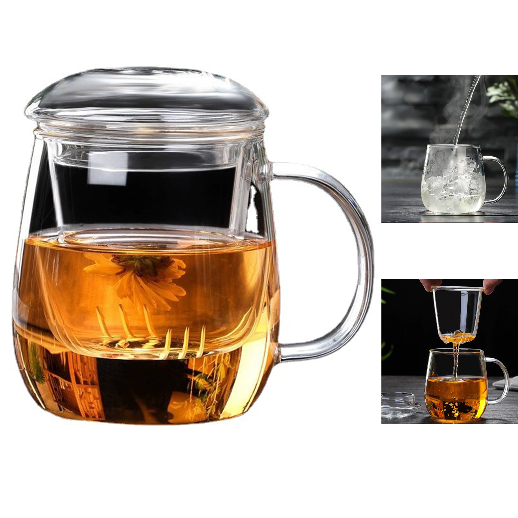 350 ML 12 oz Tea Glass Mug