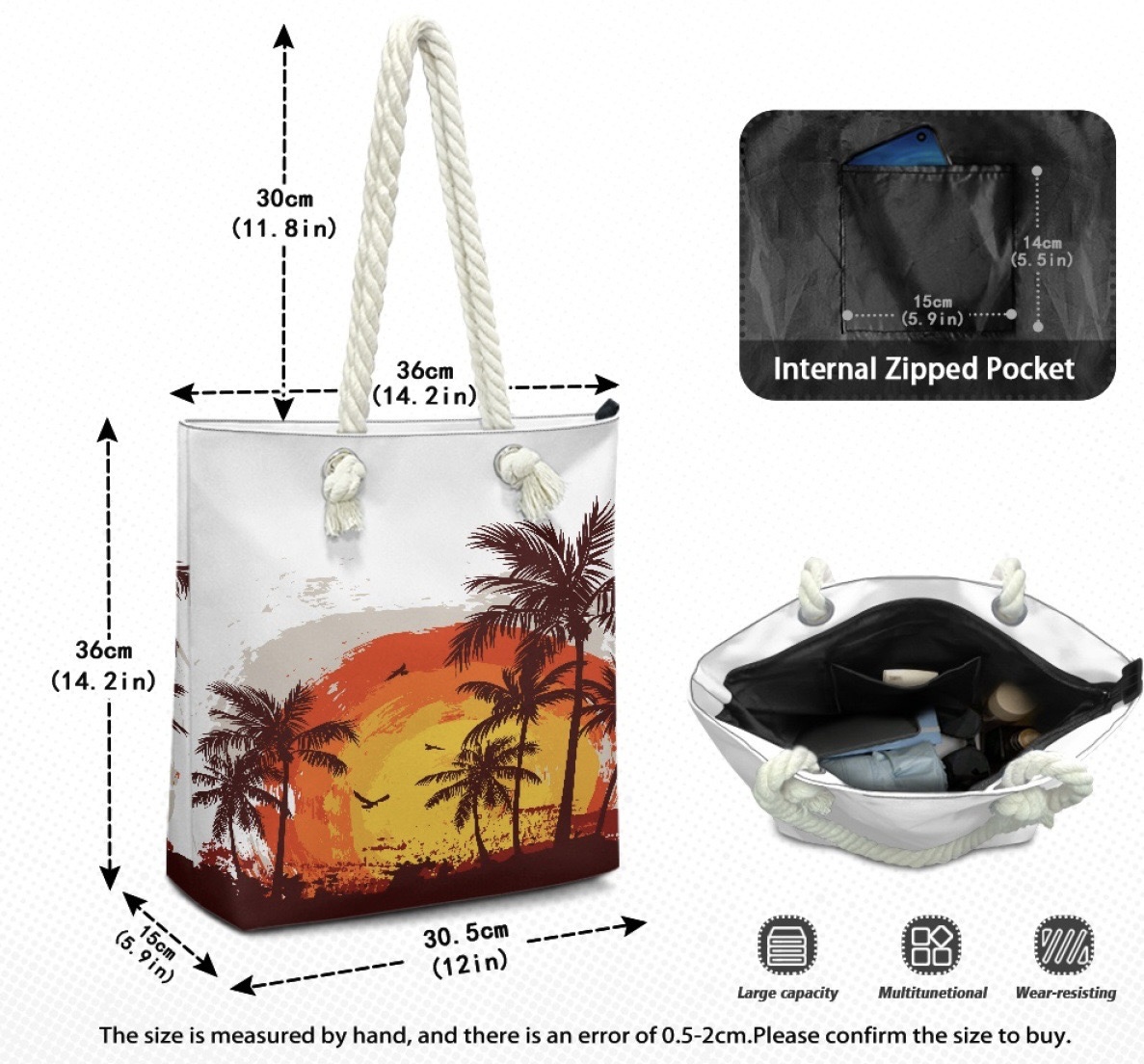 Portland Button-Up Canvas Tote Bag 1