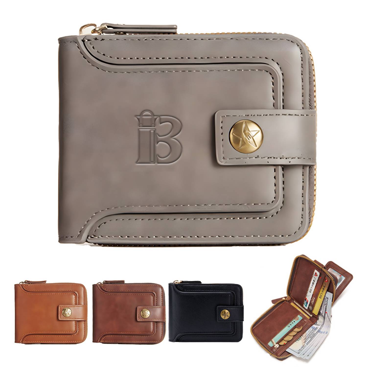 PU Leather Slim Wallet For Men 2