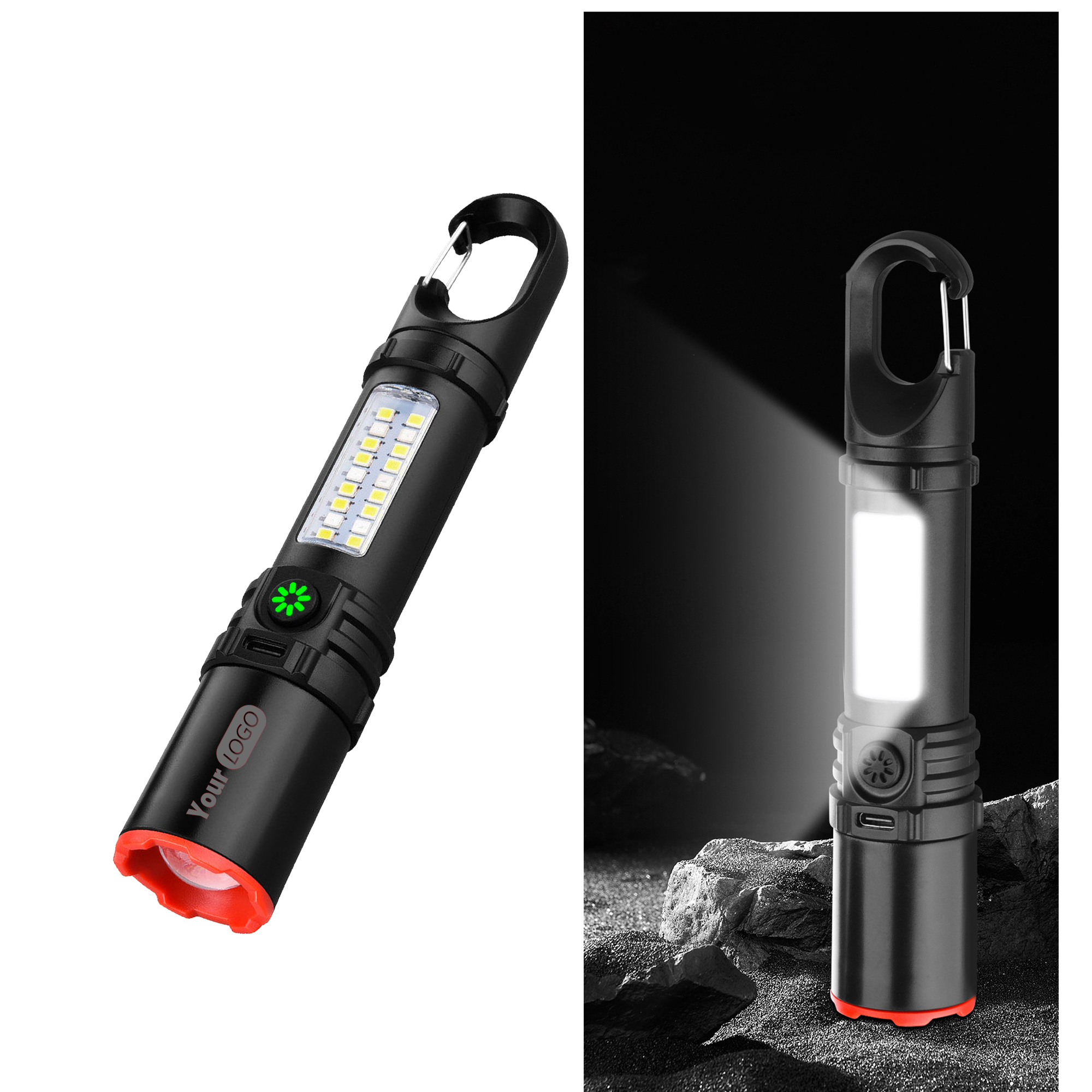 Multi-functional Portable Flashlight Rechargeable Outdoor 2