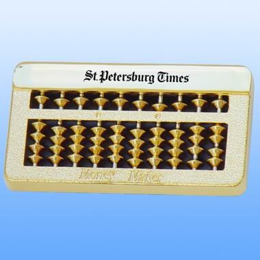 PAPERWEIGHT-BRASS ABACUS 1