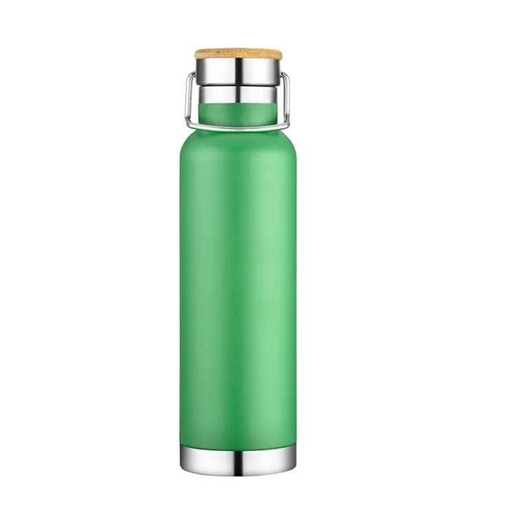 Insulated Metal Sports Bottle with Handle and Leak Proof Lid 2