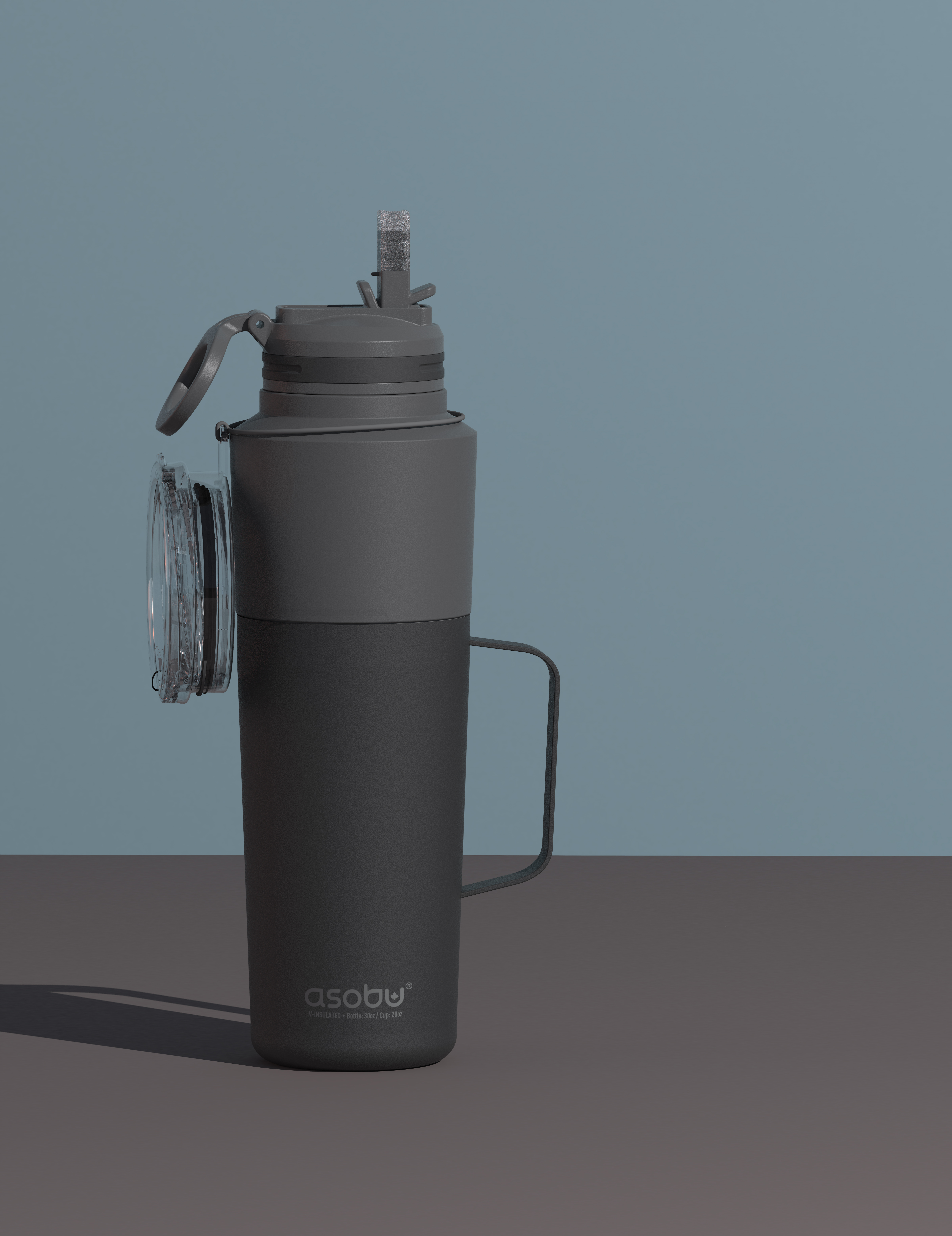 Asobu 30 Oz. Water Bottle & Travel Mug Twin Pack 6
