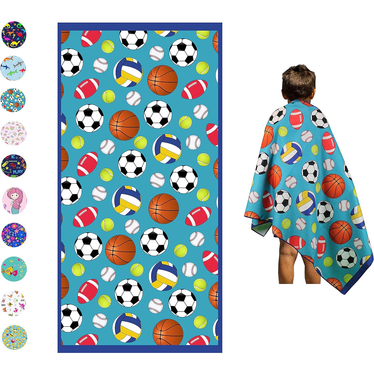 22″ X 42″ Sublimated Silk Touch Velour Bath/Sports Towel 7