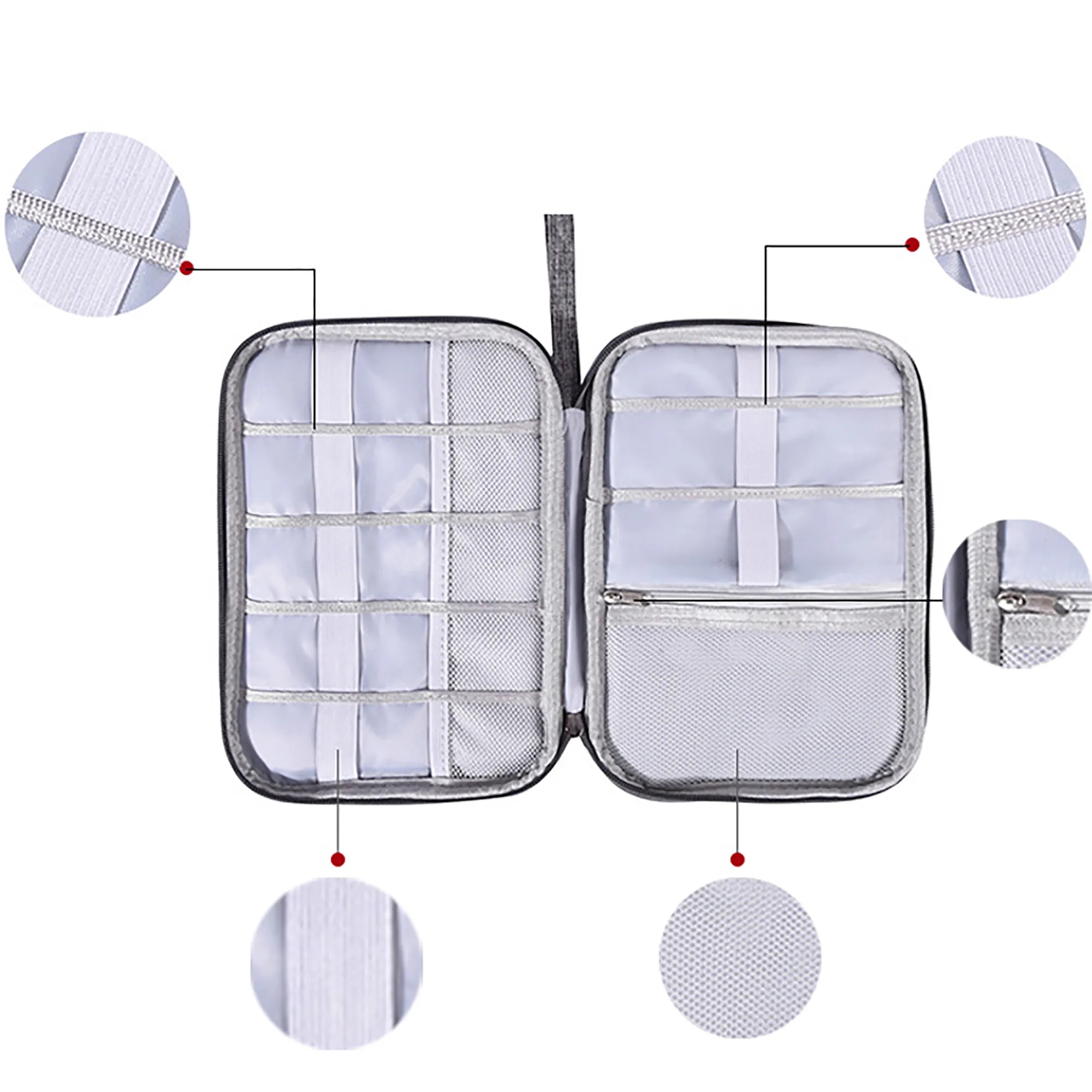 Travel Tech Electronic Charing Cable Storage Bag 8