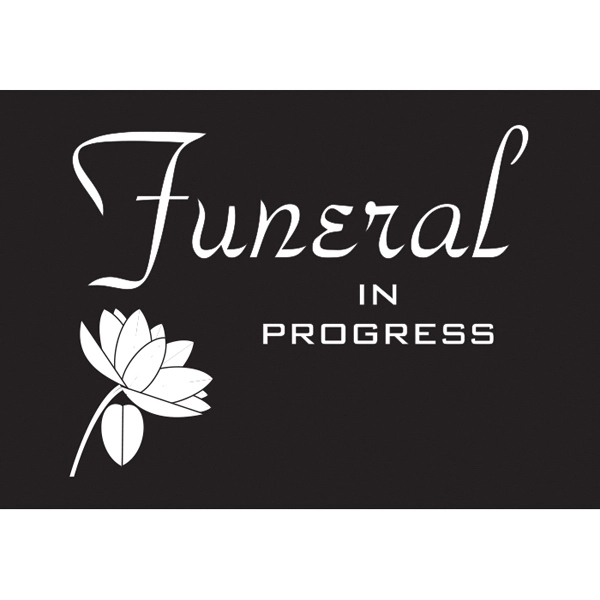 Funeral Car Flags - Black 2