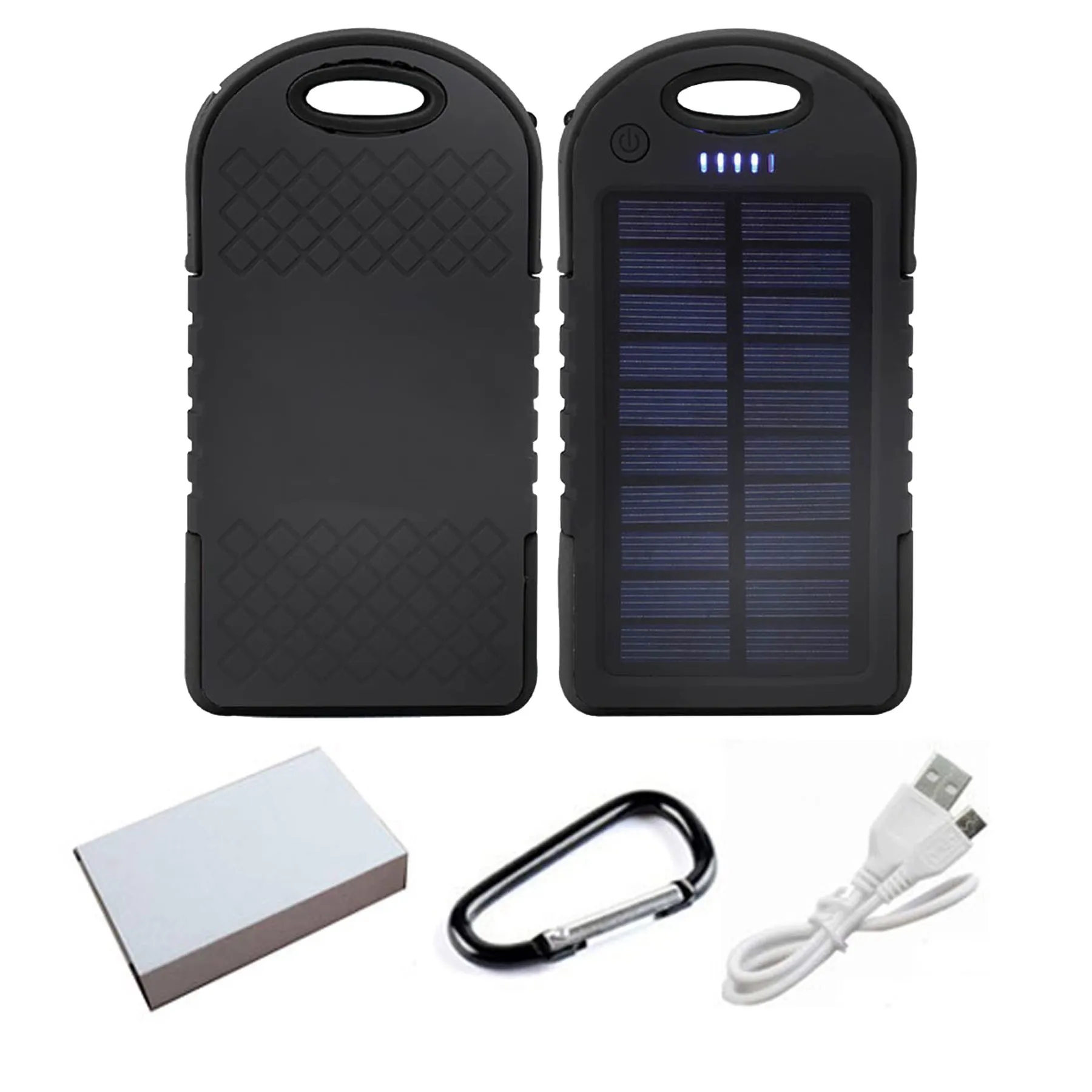 STOCK 3 in 1 Waterproof Solar Charger with LED SOS Light 1