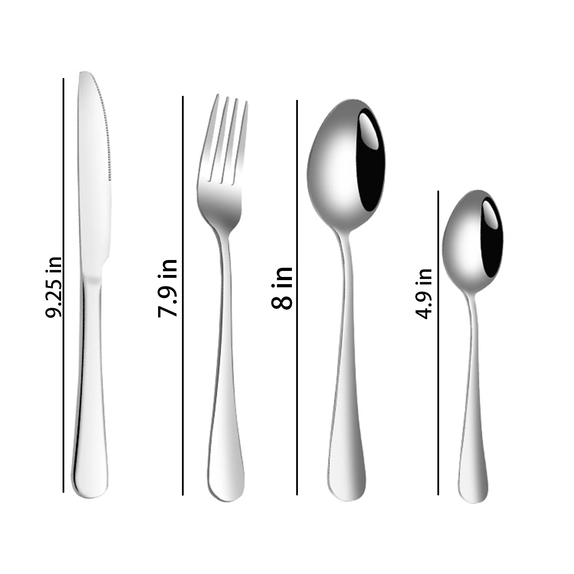 MOQ 50 Stainless steel knife, fork and spoon cutlery set 3