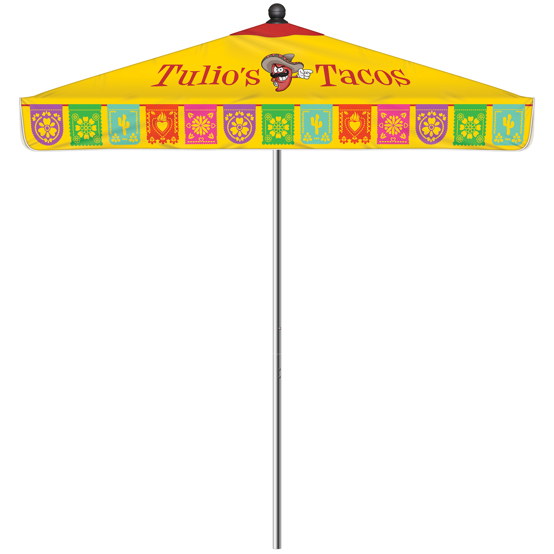7.5' Heavy Duty Square Umbrella with Valance Kit 12