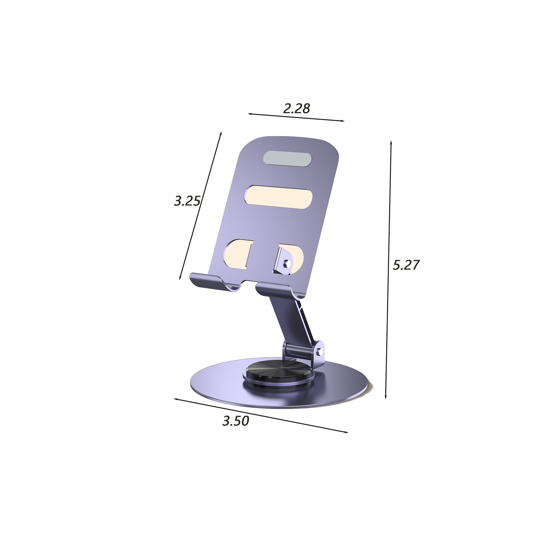 All Metal Rotating Folding Phone Holder 5