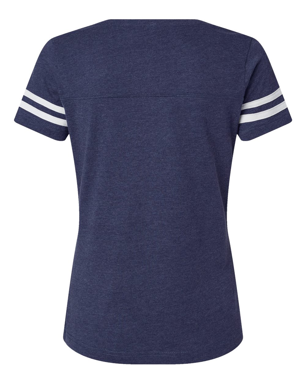 Women's Football V-Neck Fine Jersey Tee - 3537 65