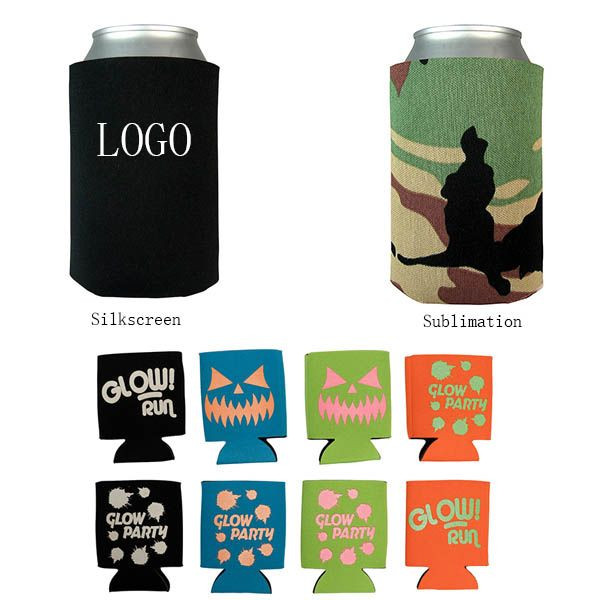 4" Neoprene Can Cooler, custom koozie with logo imprint 2