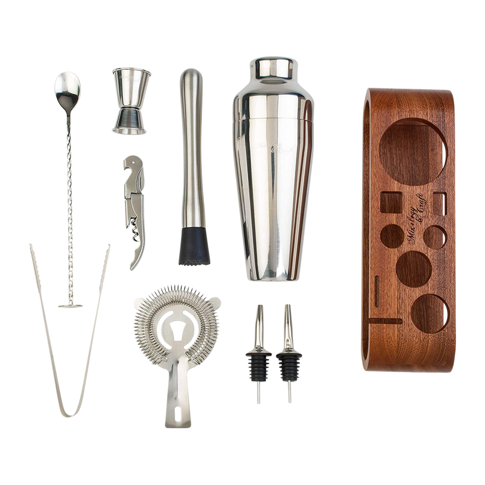 10-Piece Cocktail Bar Set (Stainless Steel) 10