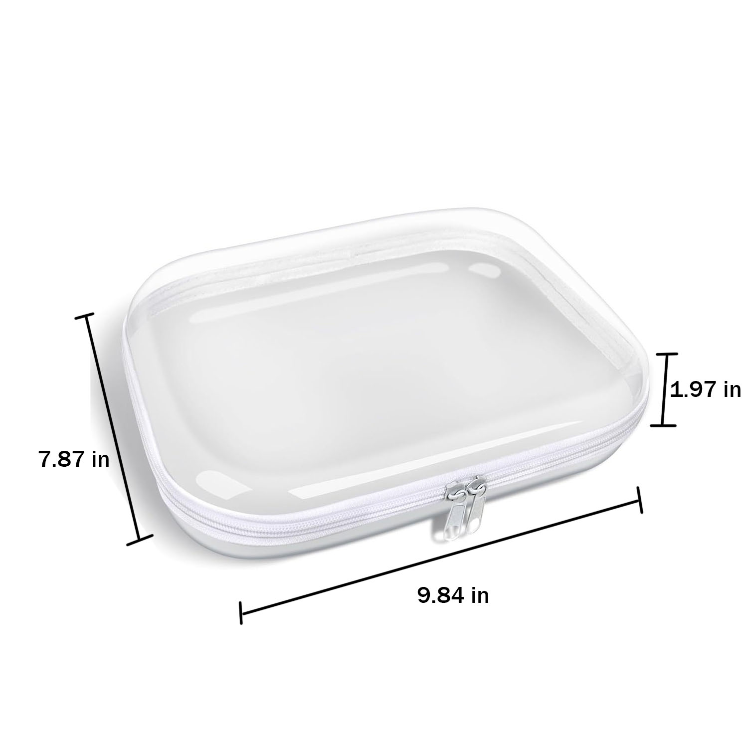 Portable Transparent Zipper Plastic Travel Storage Bag 5