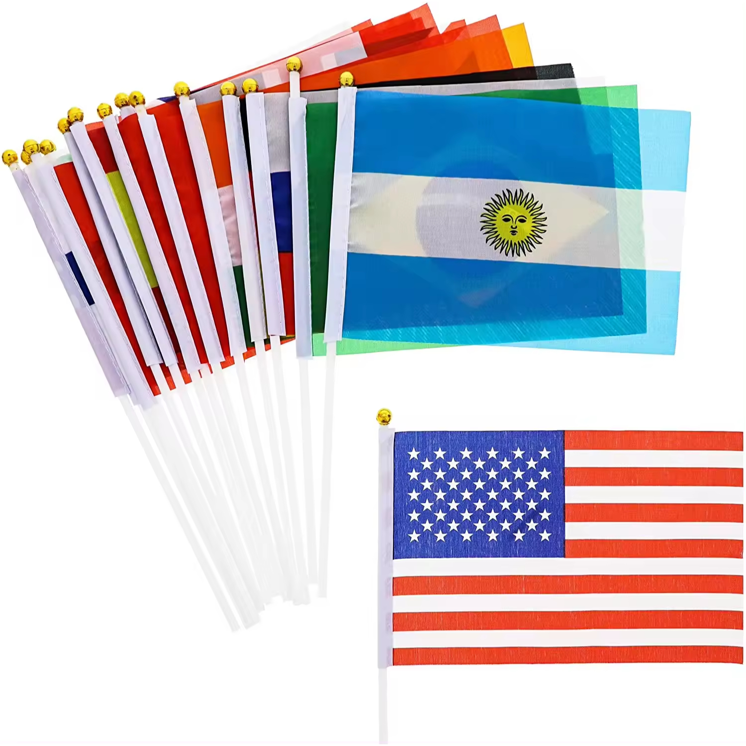 12" x 8" Hand Waving Flag Banner 3