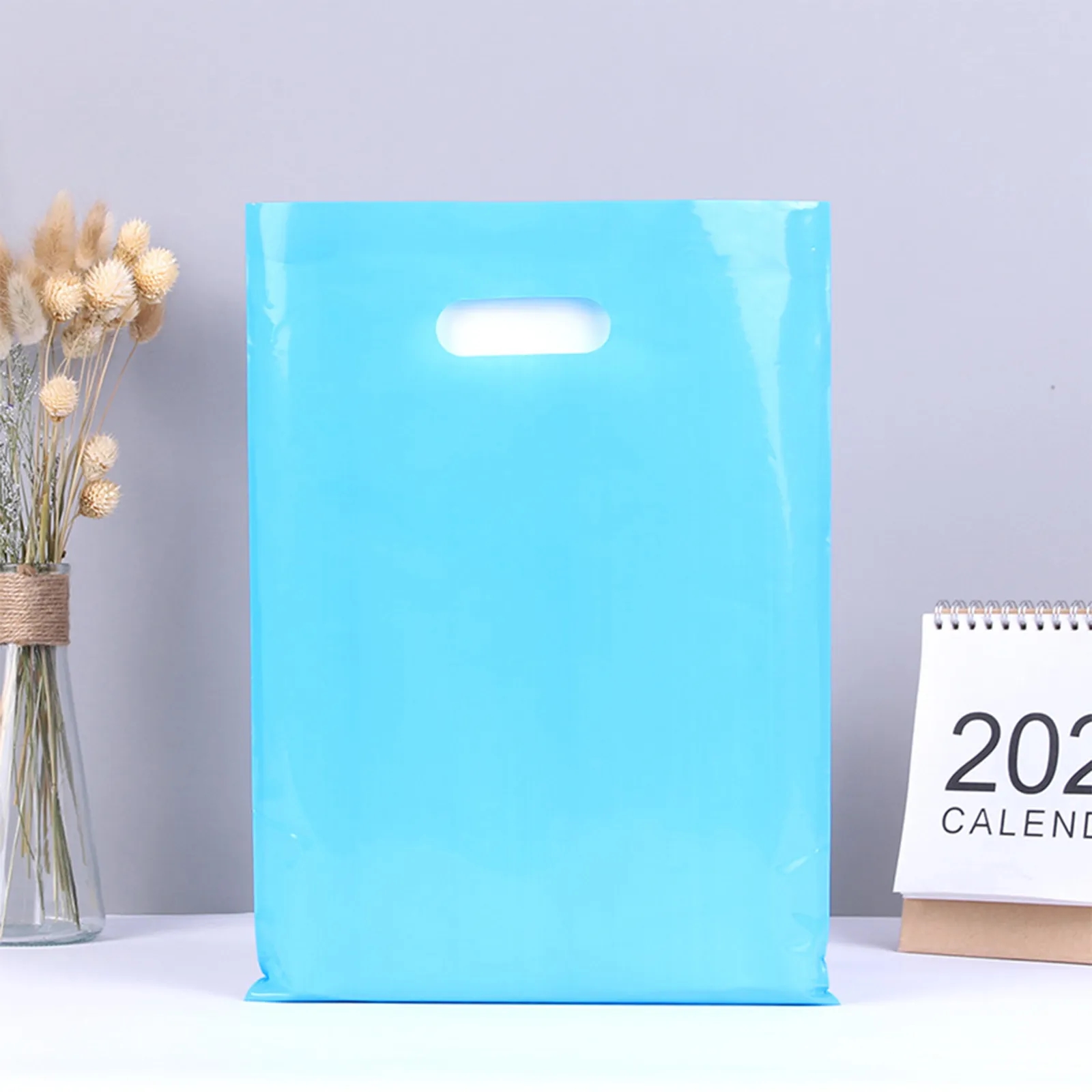 Die Cut Handle Plastic Merchandise Boutique Bag Apparel gift 16