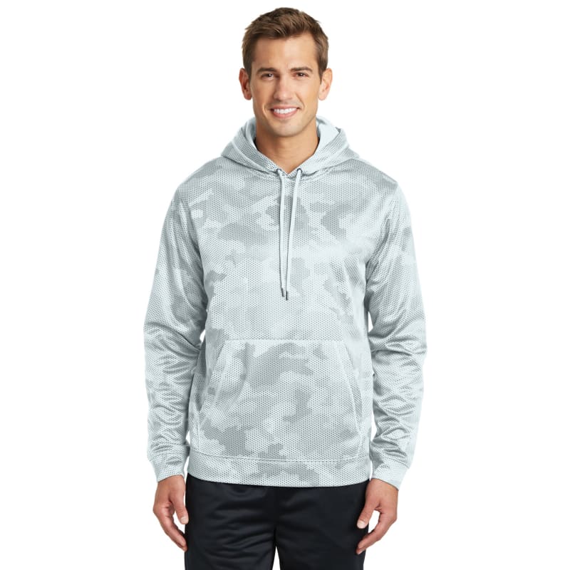 Sport-Tek Sport-Wick CamoHex Fleece Hooded Pullover. 2