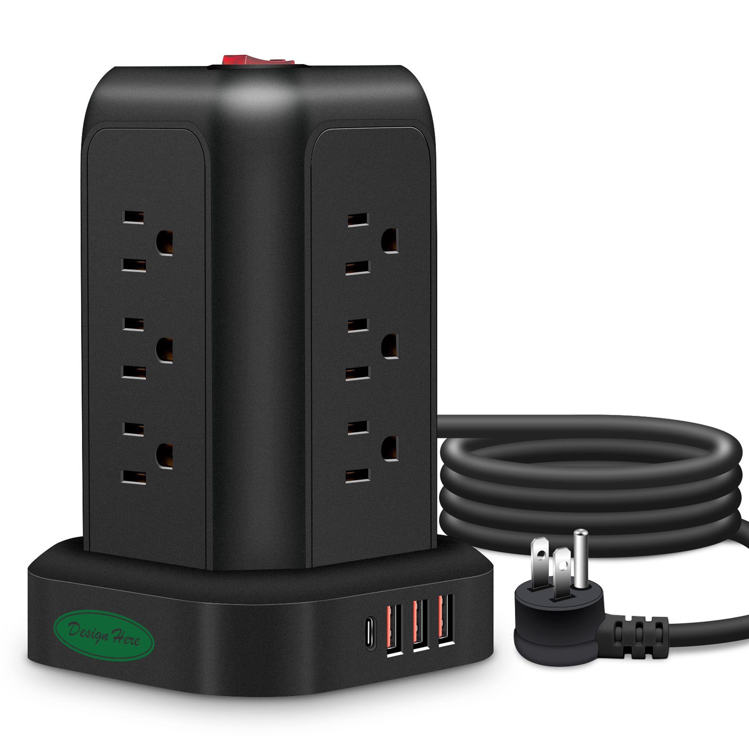 Surge Protector Power Strip with 12 Outlets and 4 USB Ports 3