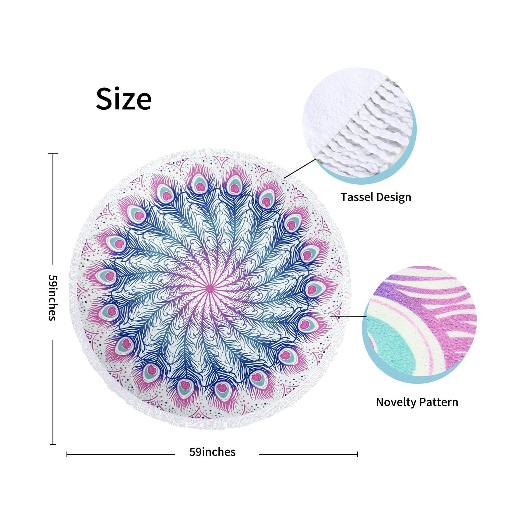 Round Beach Towel 2