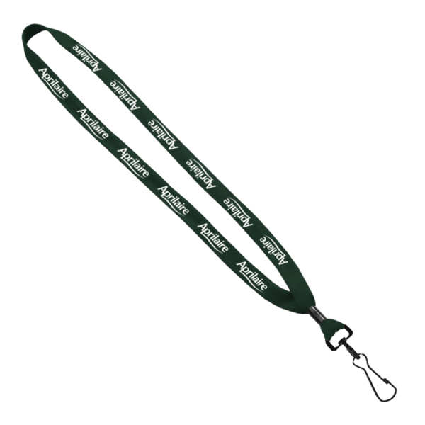 5/8" Polyester Shoelace Lanyard with Metal Crimp & Split-Ring 250