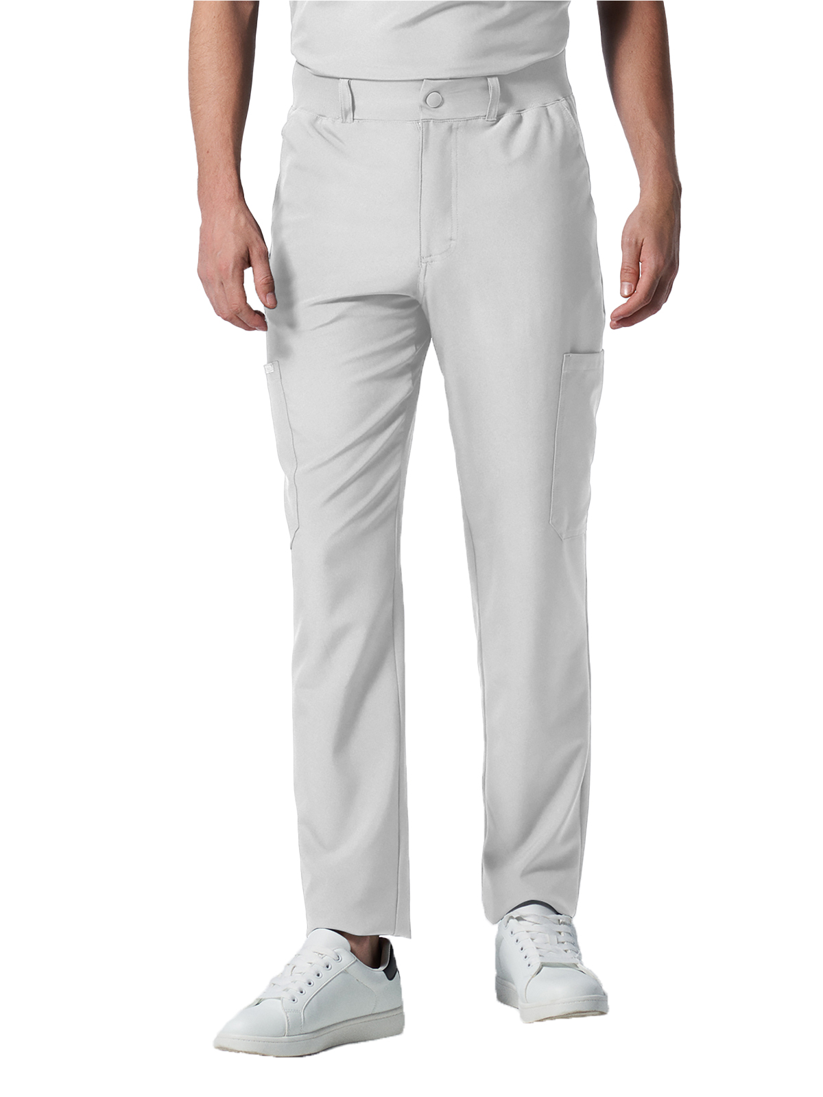 Landau - Forward - Men's Eight-Pocket Mid-Rise Rib-Knit Elastic Waist Cargo Pant 36