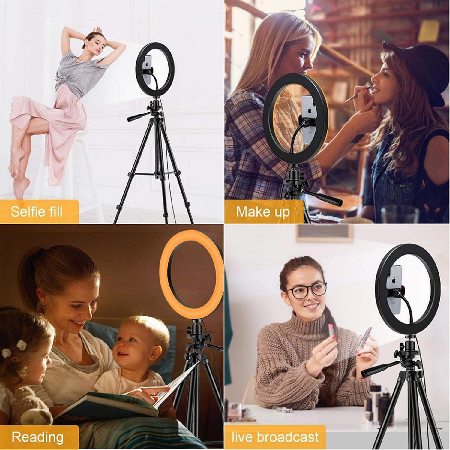 Adjustable Remote Compatible Ring Light with Tripod Stand 6