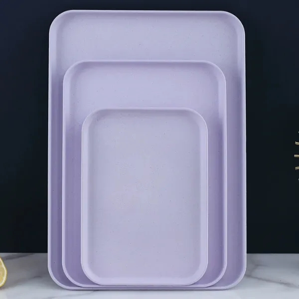 Wheat Straw Food Serving Tray 11