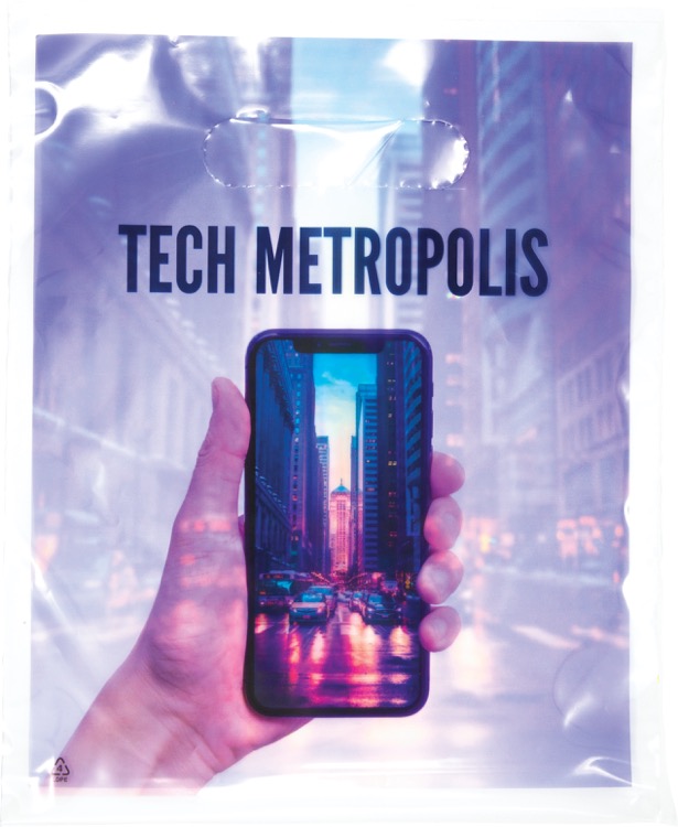 Digital Full Color 2-Sided Clear Plastic Bag (7.5" x 9")