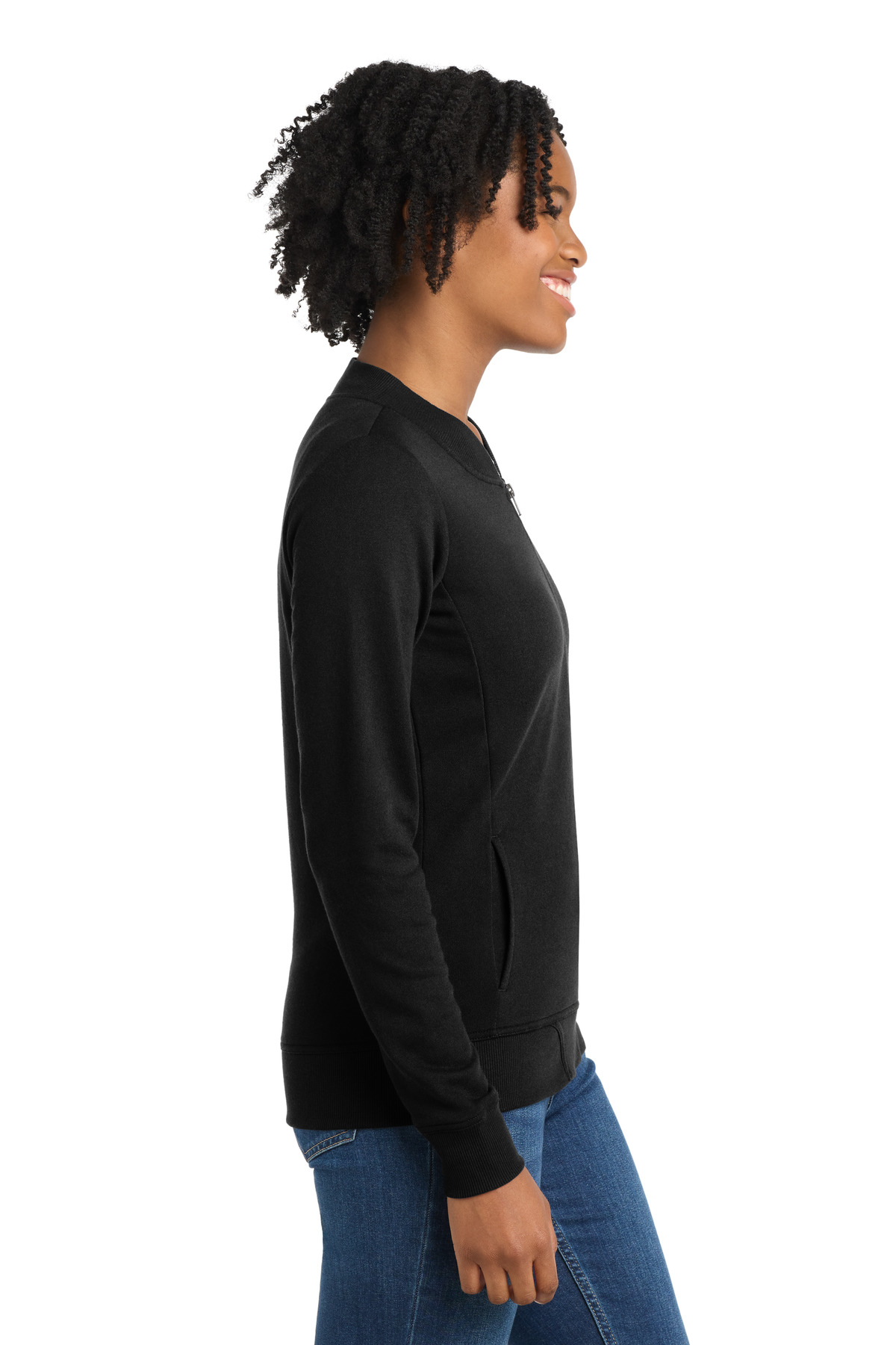 Sport-Tek Women's Lightweight French Terry Bomber LST274 8