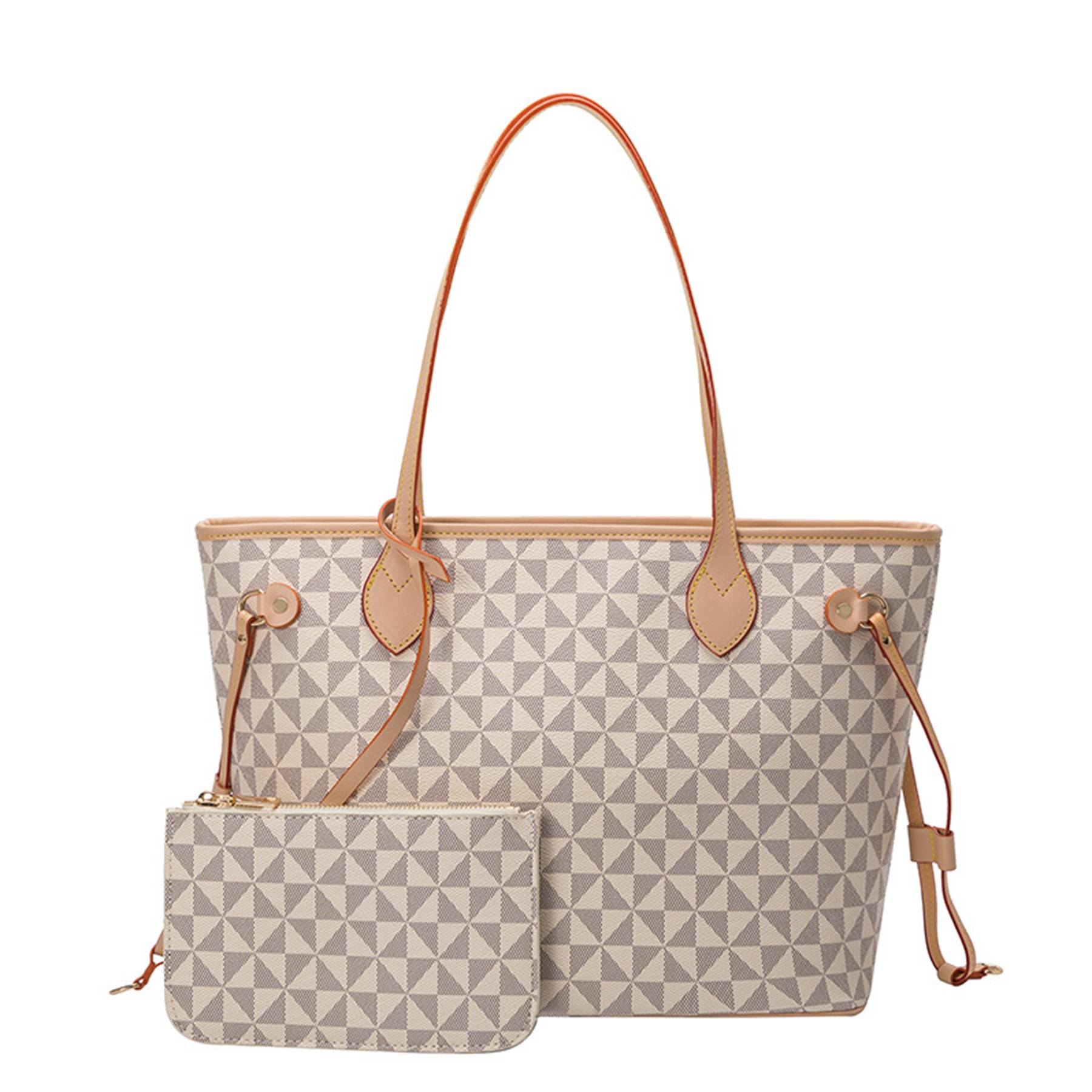 Pvc Check Waterproof Tote Bag For Women 4