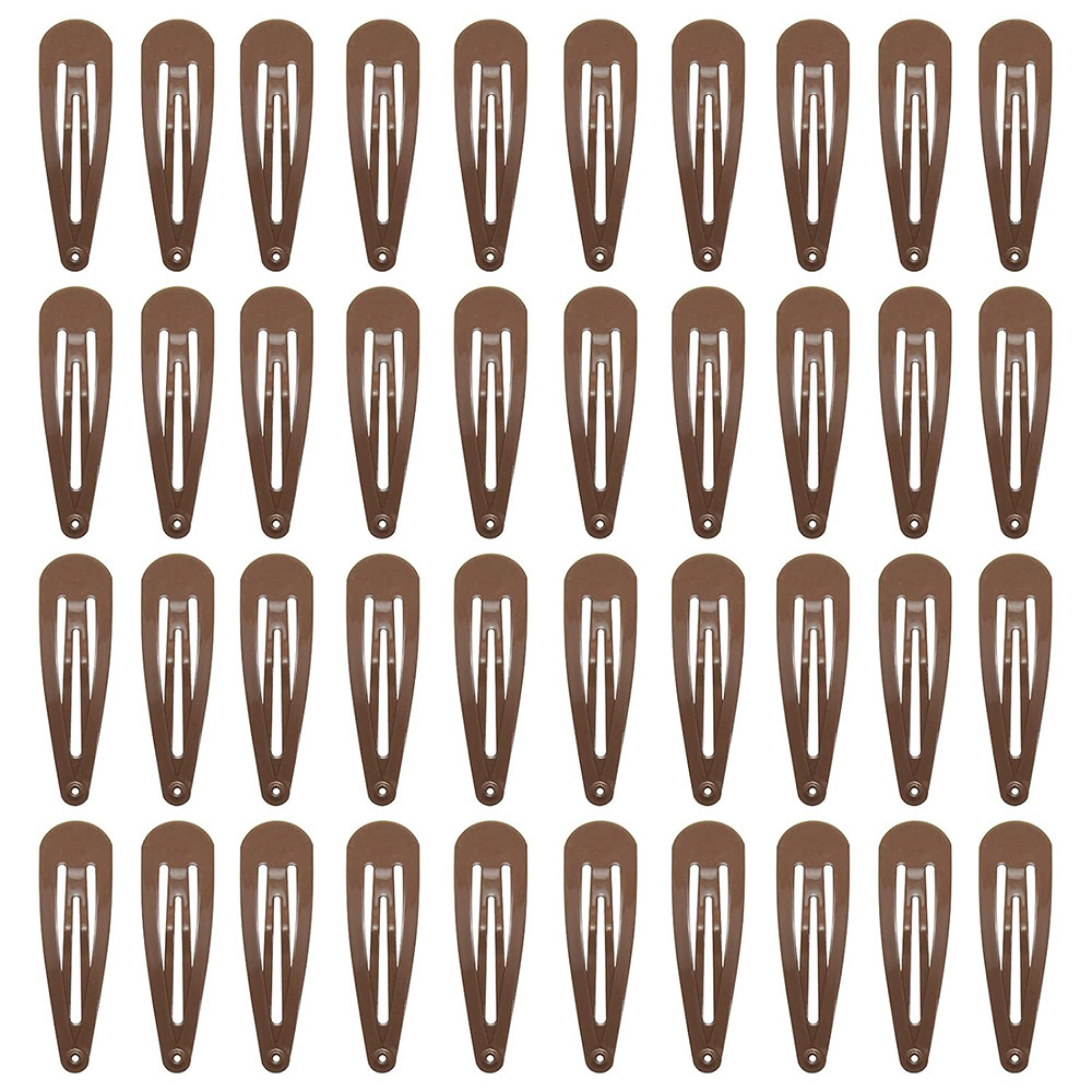 2 Inch Barrettes Women Metal Snap Hair Clips 16