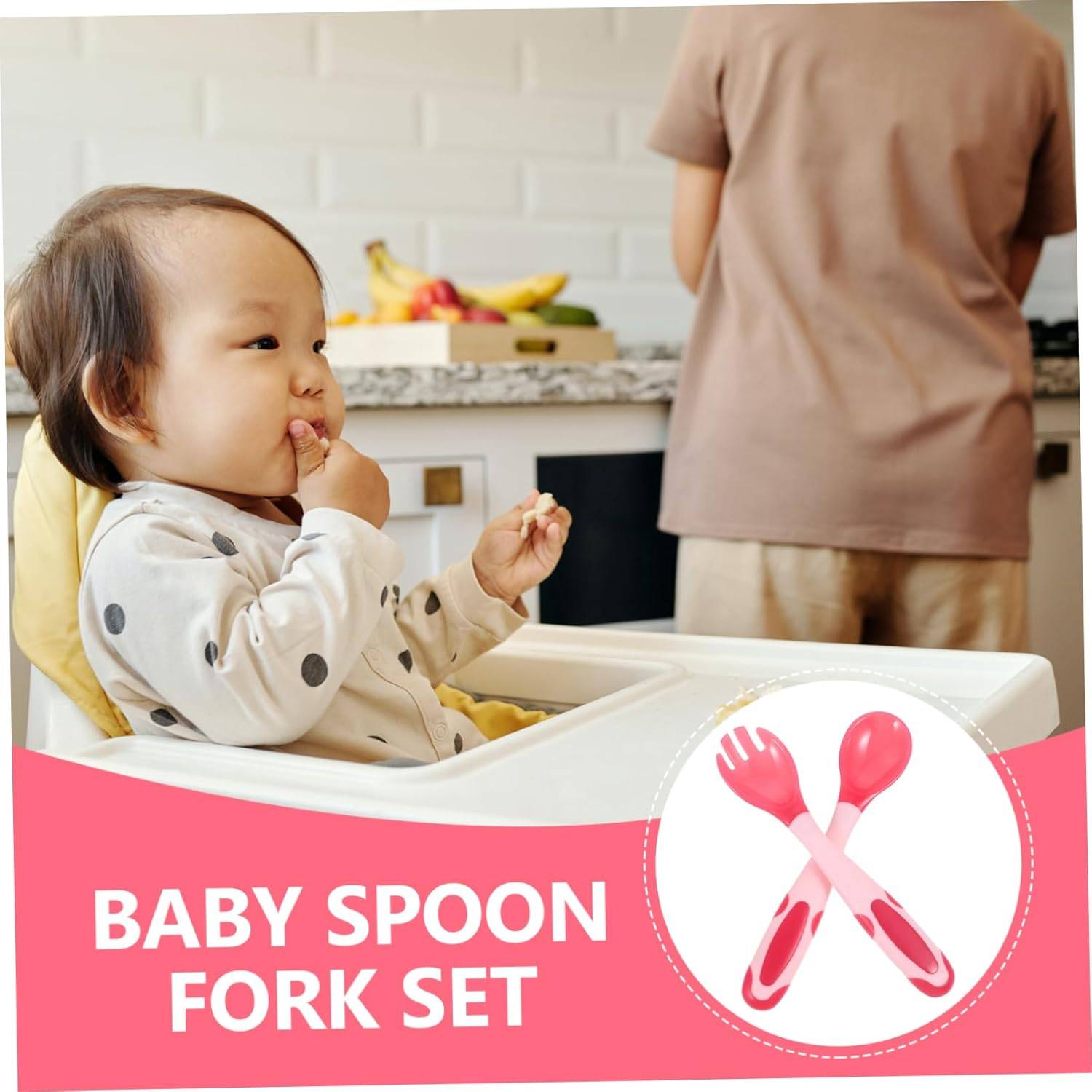Portable Kids' Twist Fork & Spoon Set – Ergonomic & BPA-Free 11