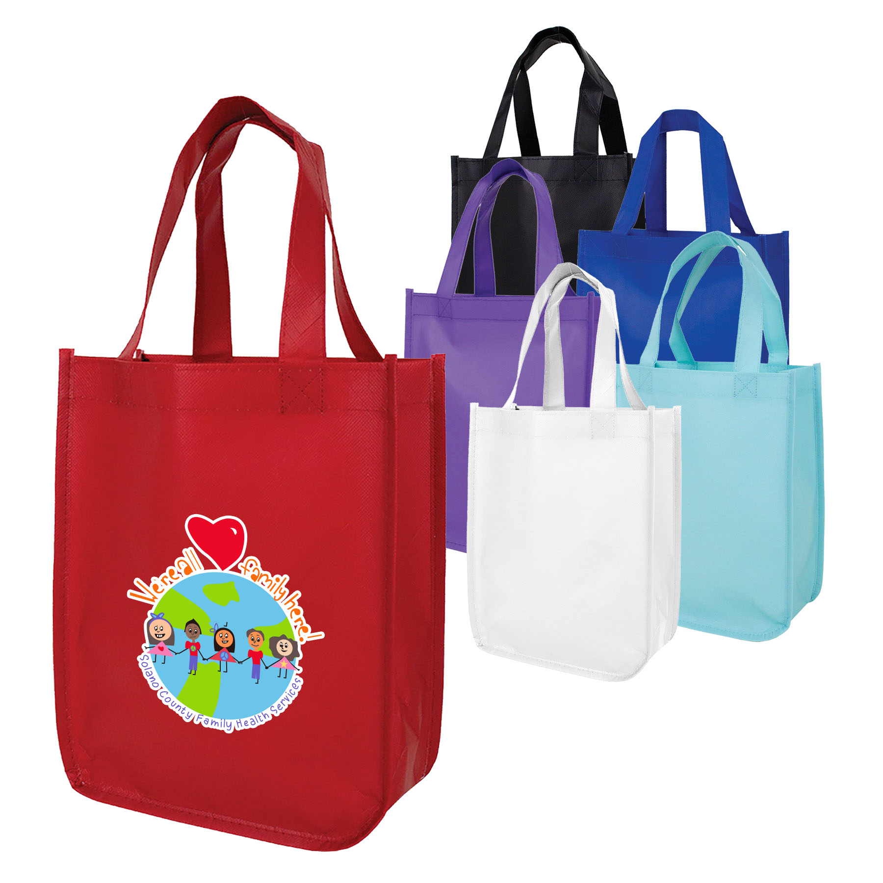 Laminated 110+GSM Non-Woven Small Matte Tote 3