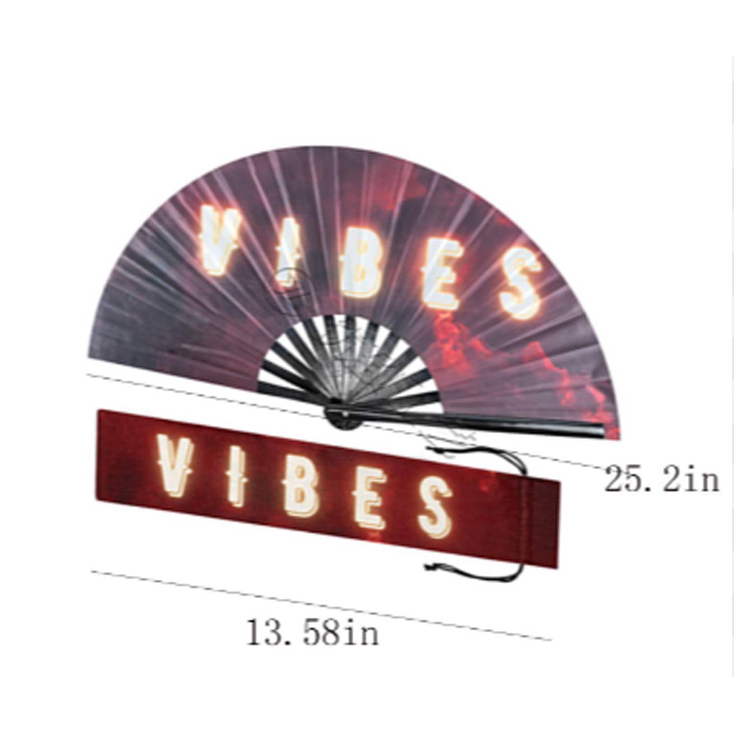 Rainbow LGBT Bamboo Rib Handheld Fans 9