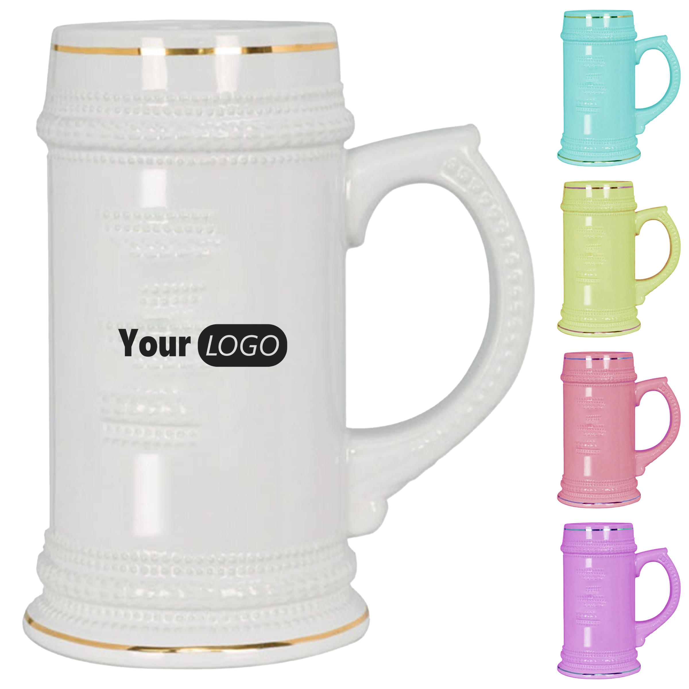 Ceramic Opulent Ceramic Beer Stein 5