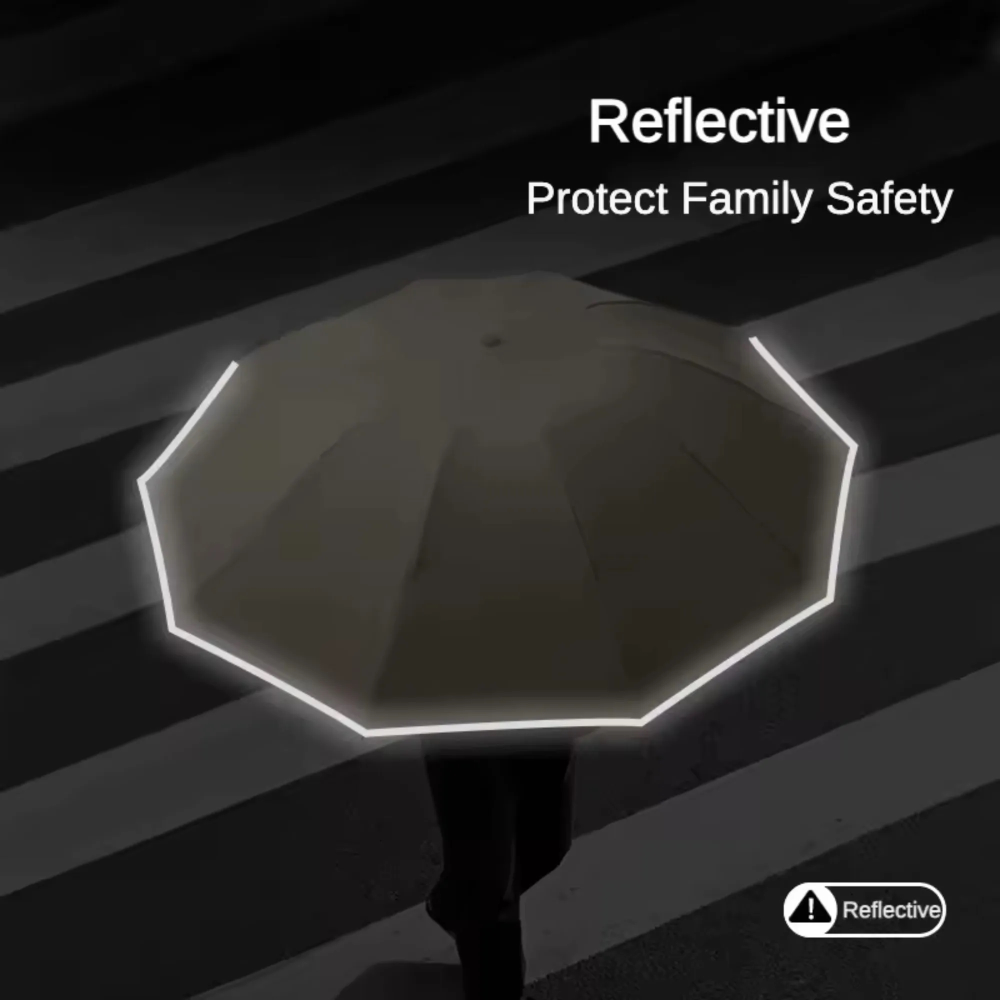 23'' Auto Open Windproof Travel Umbrella 8
