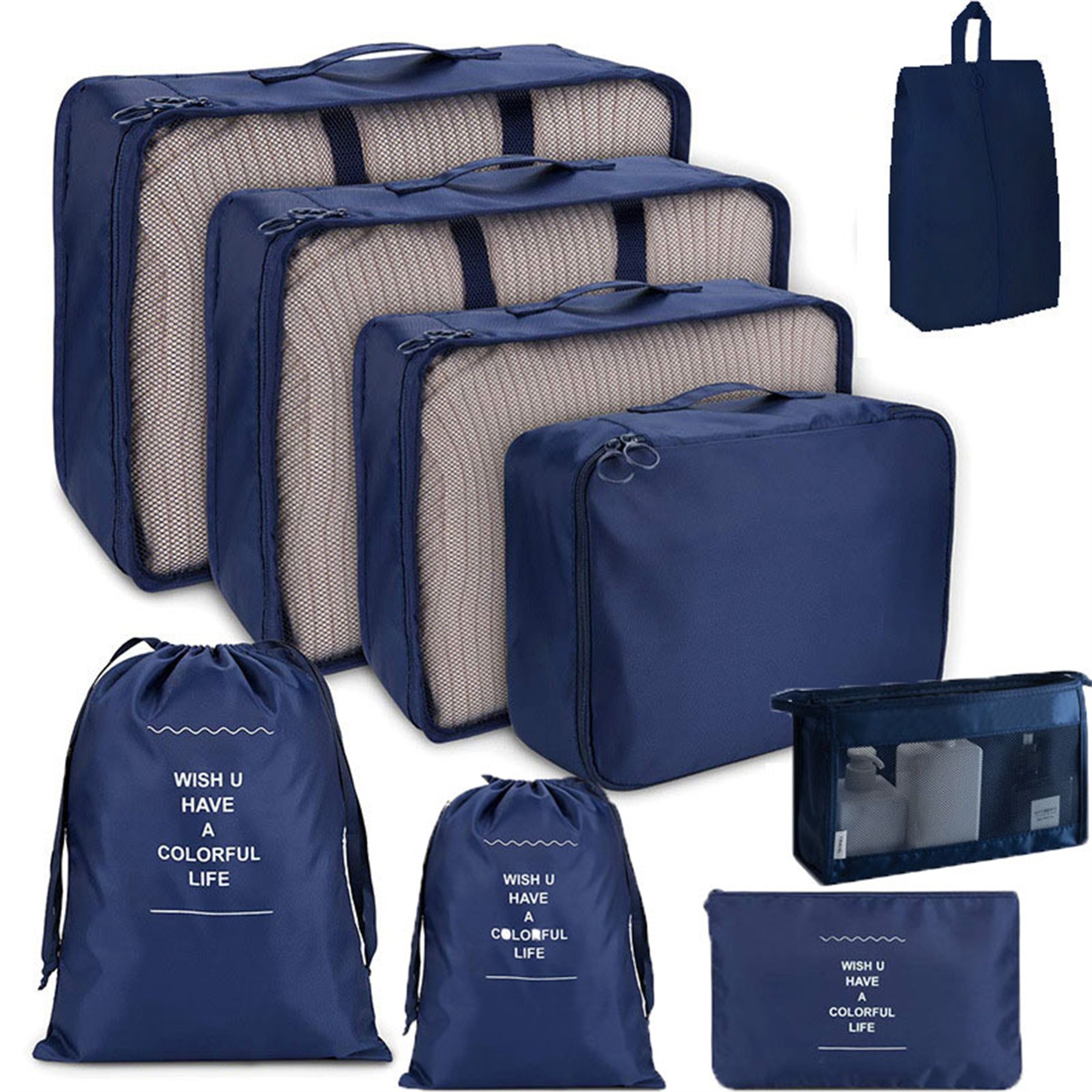 9 Sets Travel Packing Cubes 7