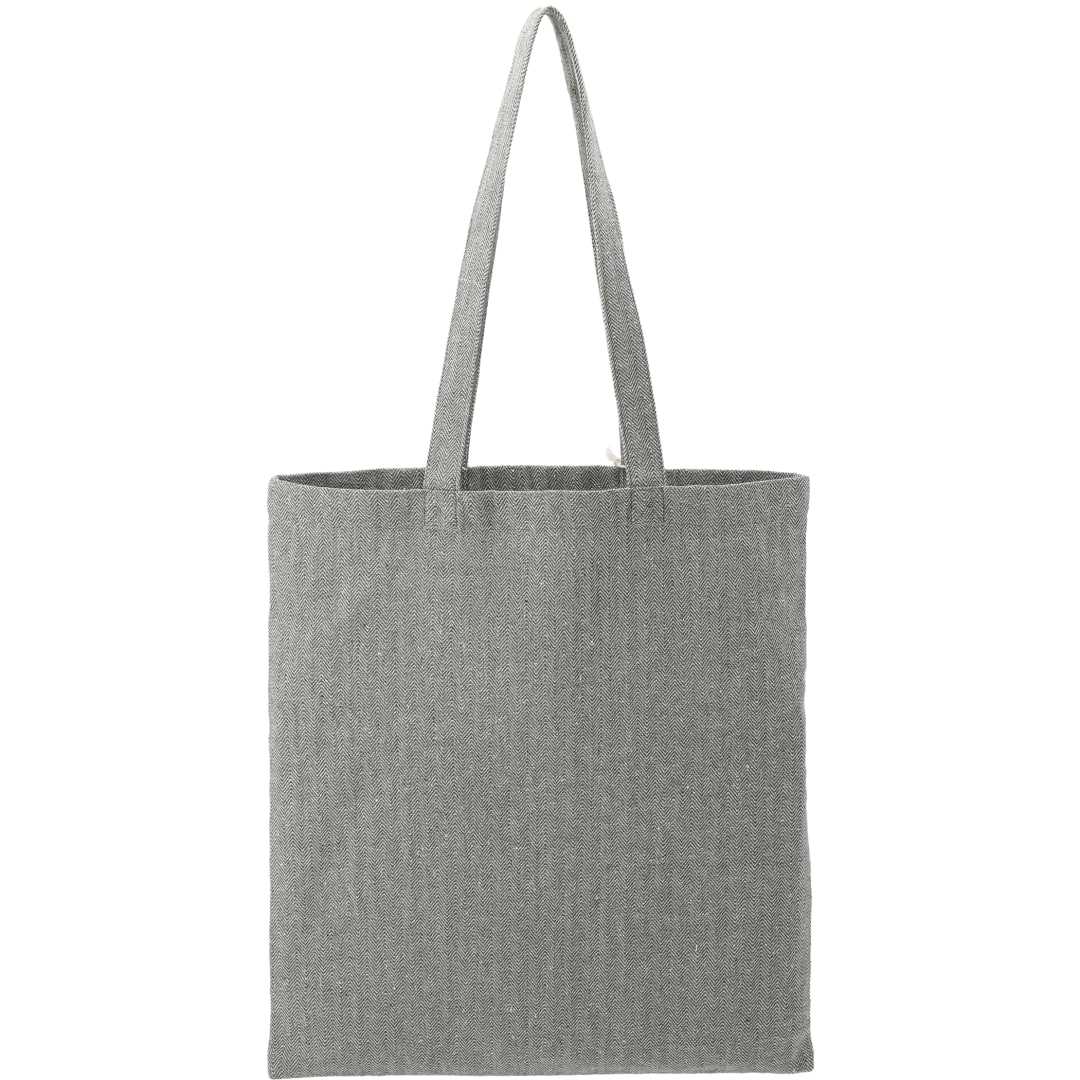 Recycled Cotton Herringbone Tote w/Zip Pocket 35