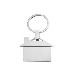 Charming Dual Window House Shaped Keychain 16
