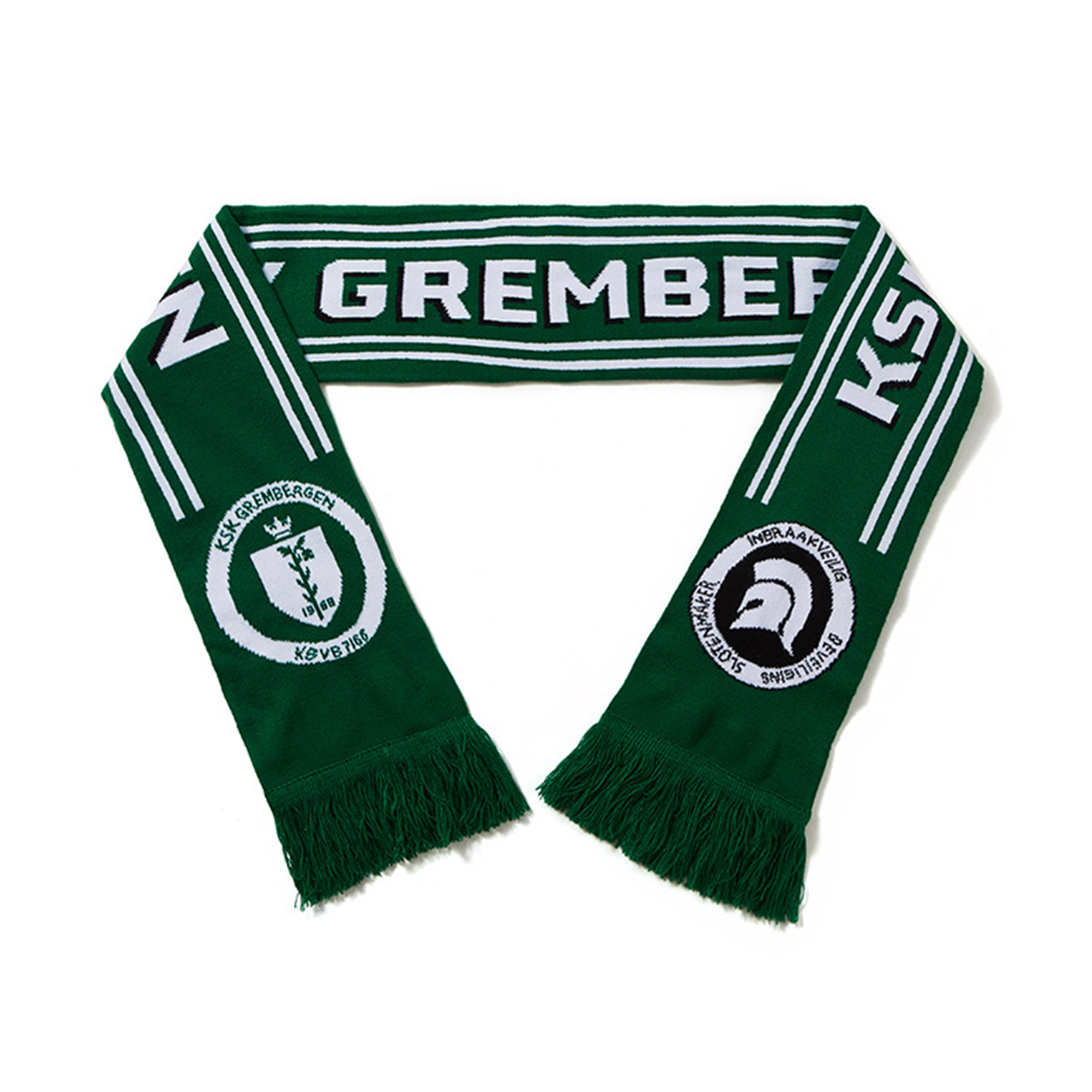 Double-Sided Stadium Knit Scarf With Fringe 2