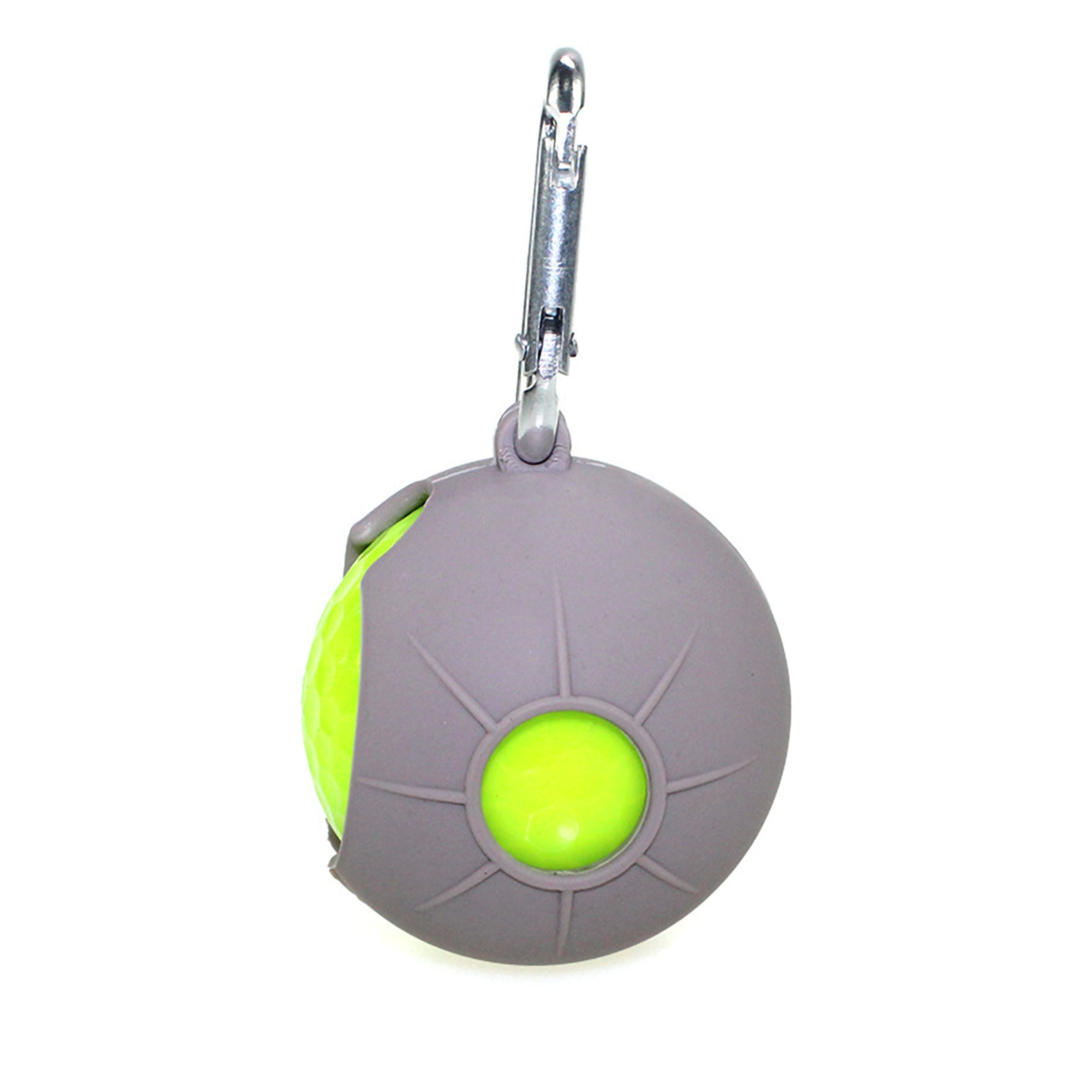 Silicone Protective Golf Ball Sleeve w/Carabiner 1